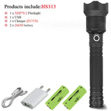 XLamp xhp70.2 led flashlight Zoom Rechargeable